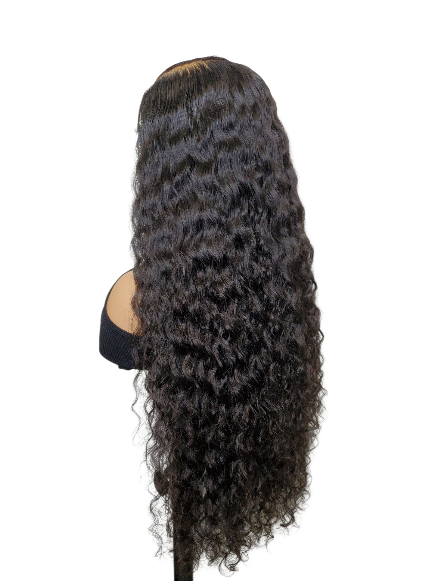26" Natural Curls HD Lace Closure Wig – Raw Human Hair, 6x6 Lace, 400g