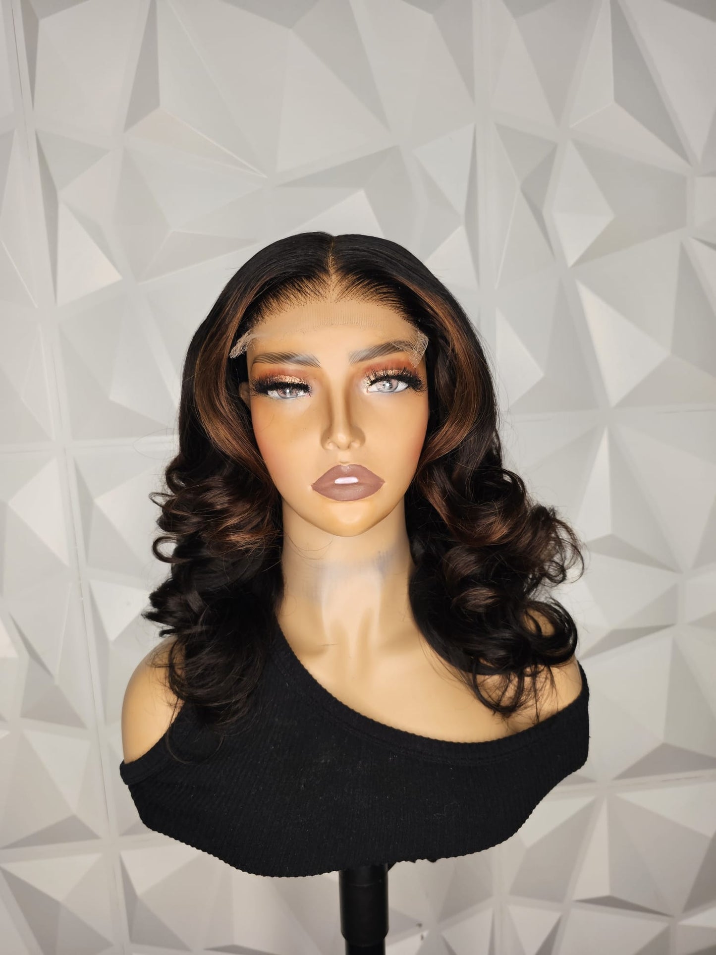 Deep Wave HD Closure Wig Virgin Human Hair, 5x5 Lace