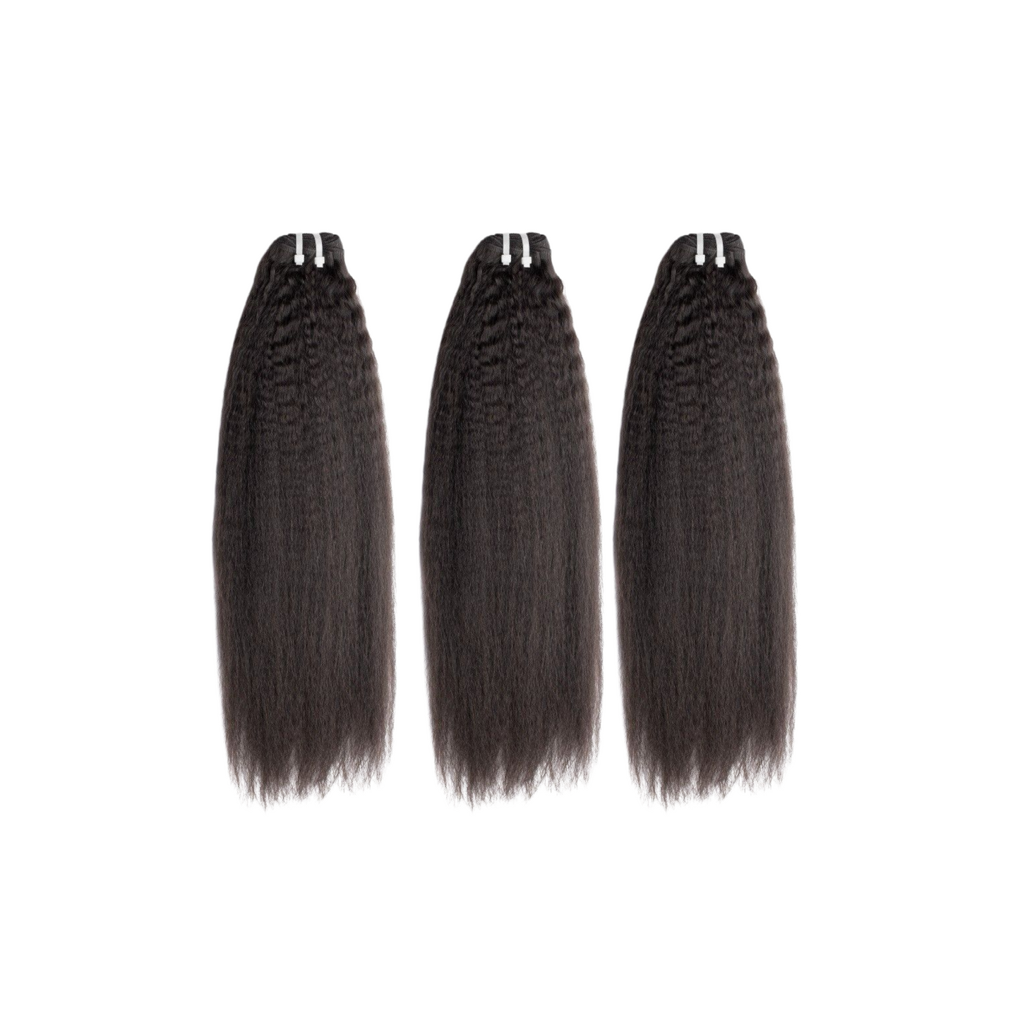 Kinky Straight Bundle Virgin Double Drawn Human Hair