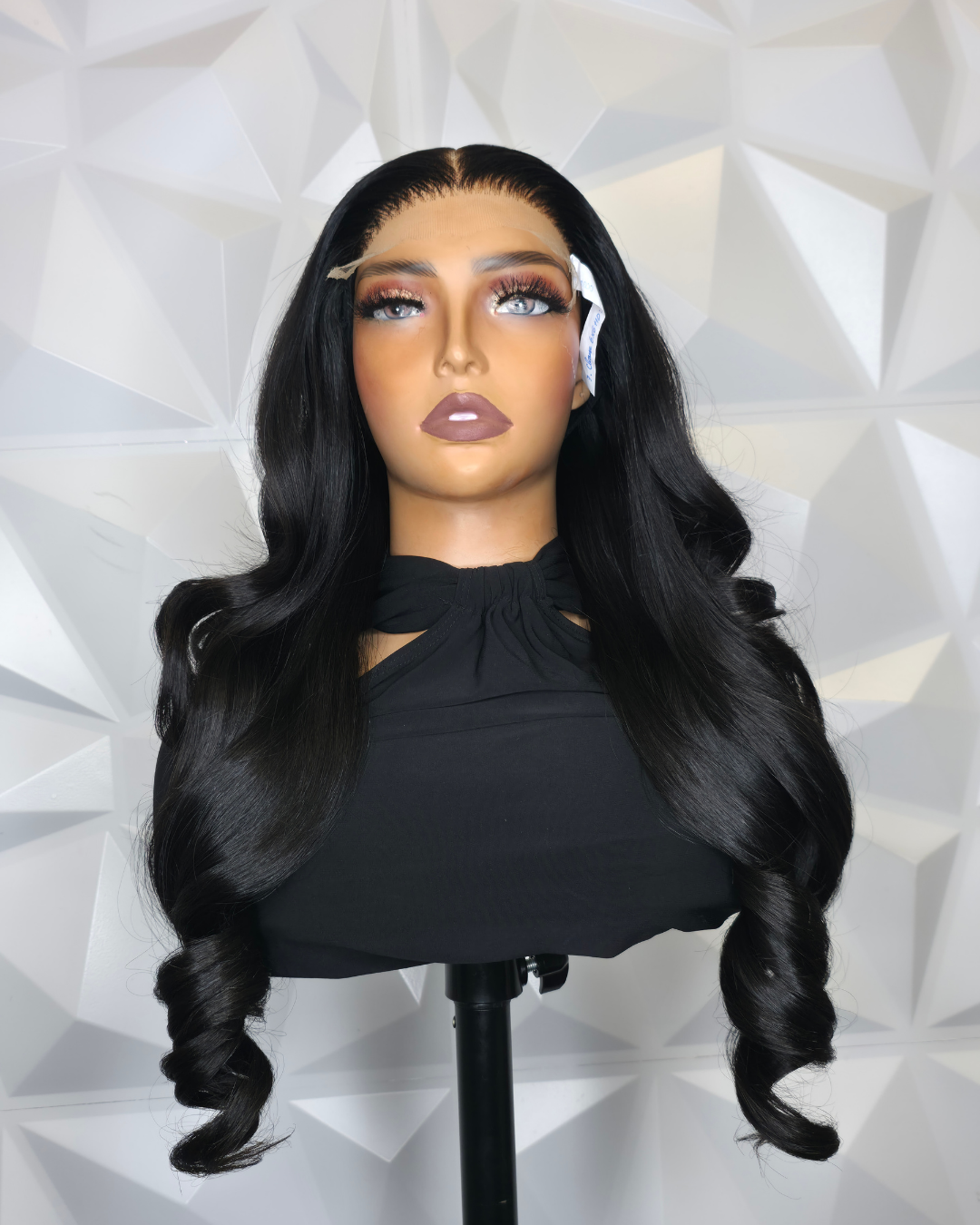 22" Loose Wave HD Lace Closure Wig – Raw Human Hair, 6x6 Lace, 400g