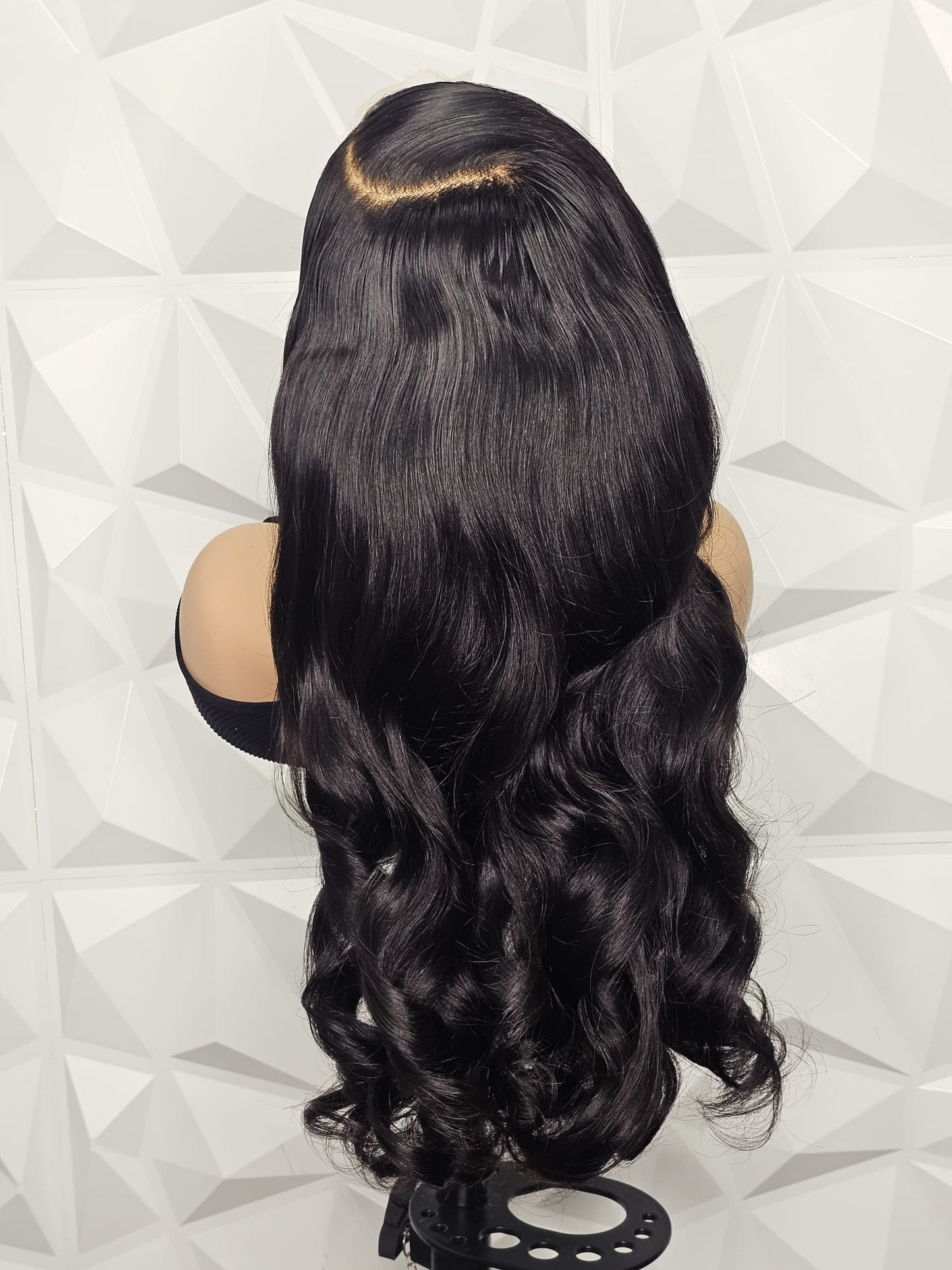 Back view 13x6 HD Lace Body Wave Wig Virgin Human Hair