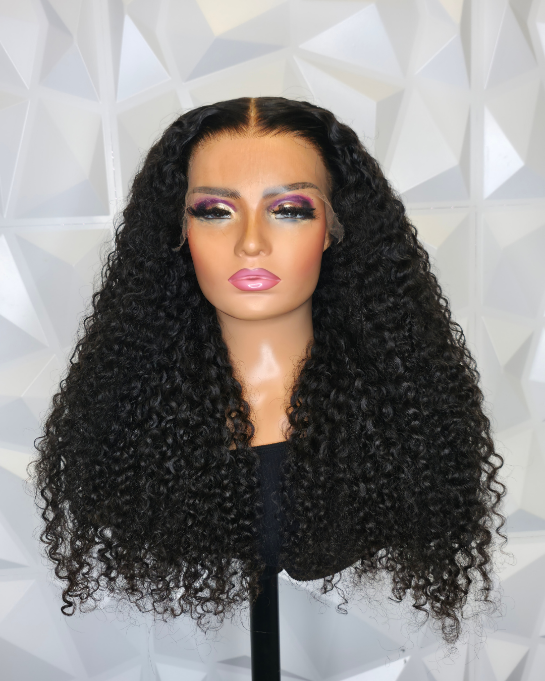 Curly HD Lace Closure Wig – Virgin Human Hair, 5x9 Lace, Bleach-Friendly