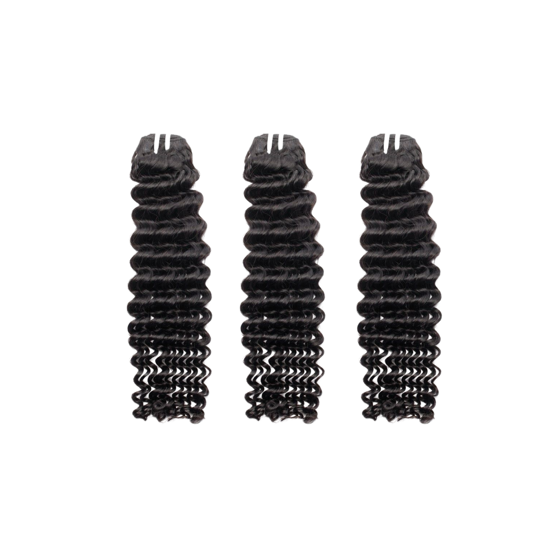 Deep Wave Bundle Virgin Double Drawn Human Hair