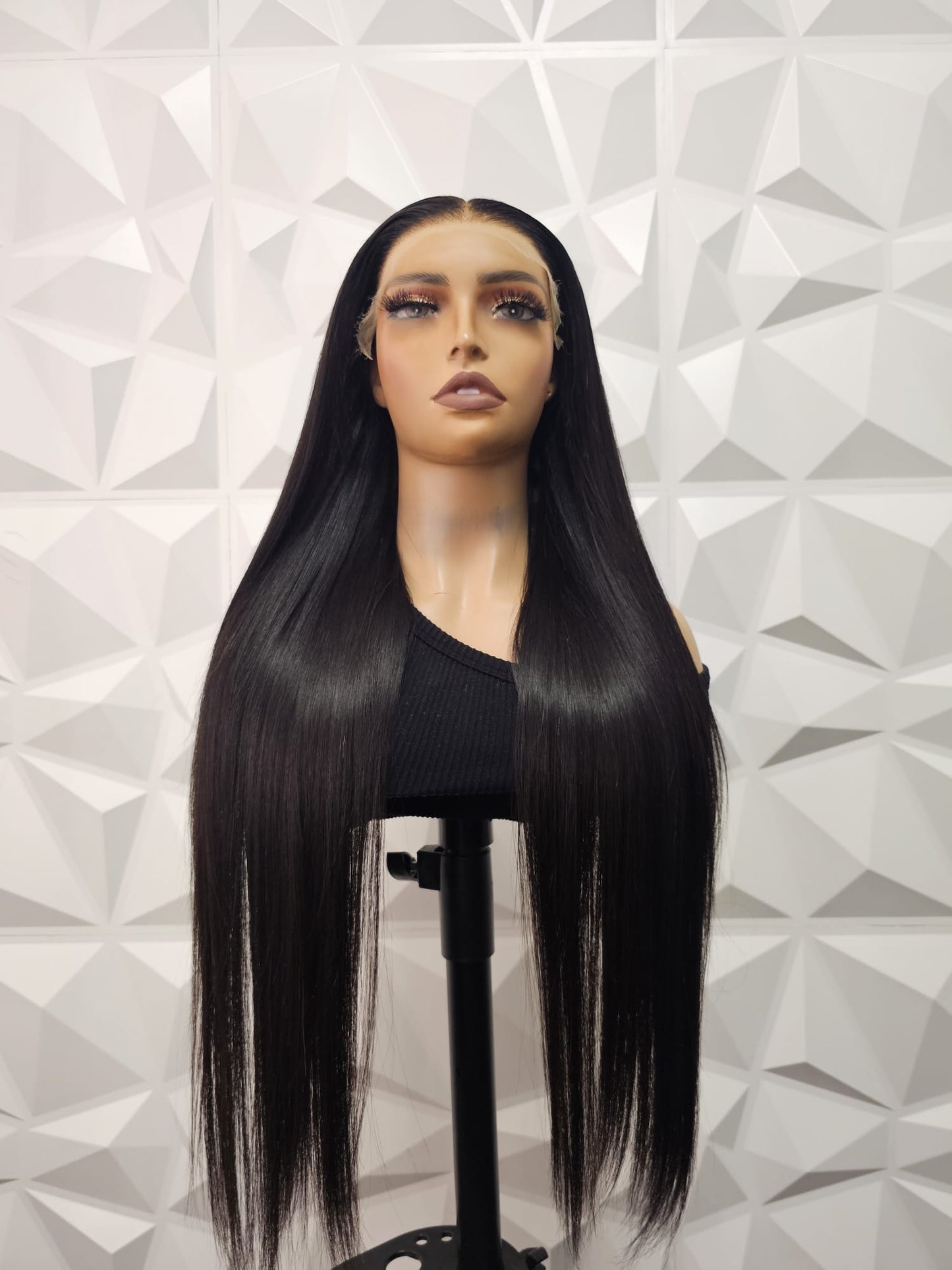 Full view 5x9 HD Lace Straight Wig Virgin Human Hair