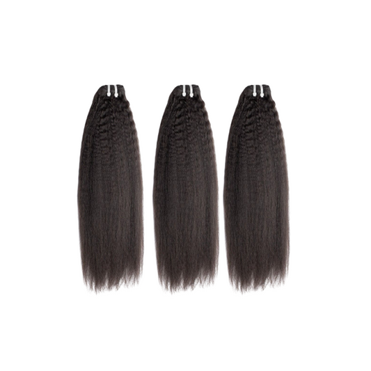 Kinky Straight Bundle Virgin Double Drawn Human Hair