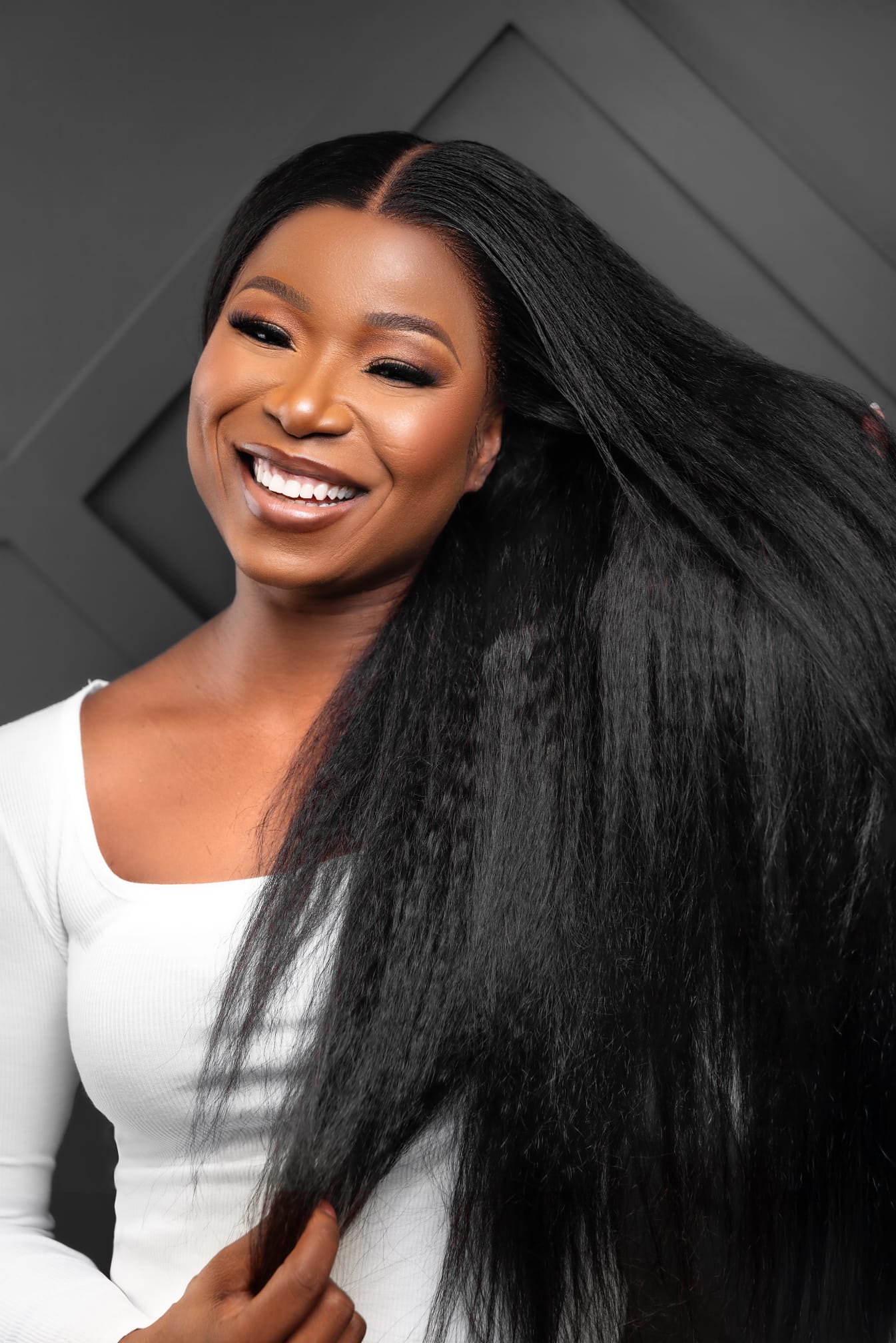 Natural Texture Straight HD Lace Closure Wig Virgin Human Hair, 5x5 Lace