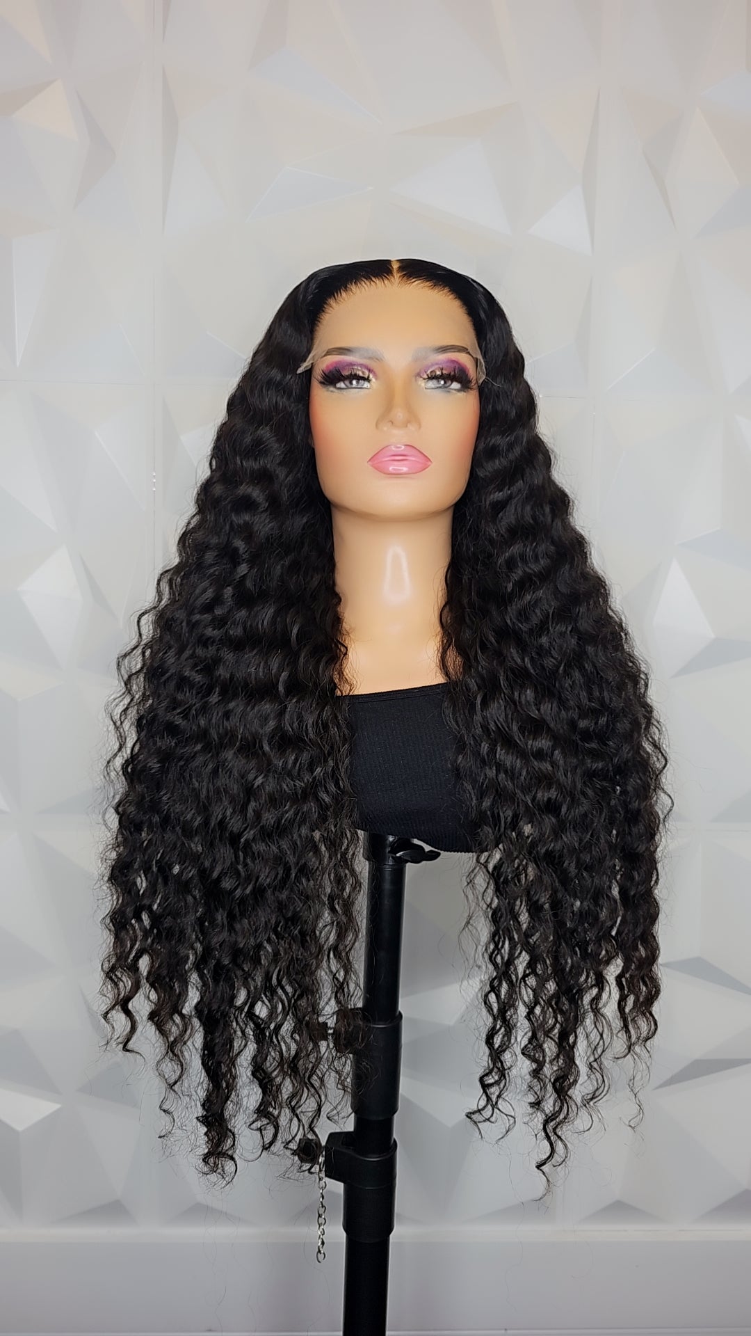 Deep Wave HD Lace Frontal Wig – 100% Virgin Human Hair, 7x7 Lace