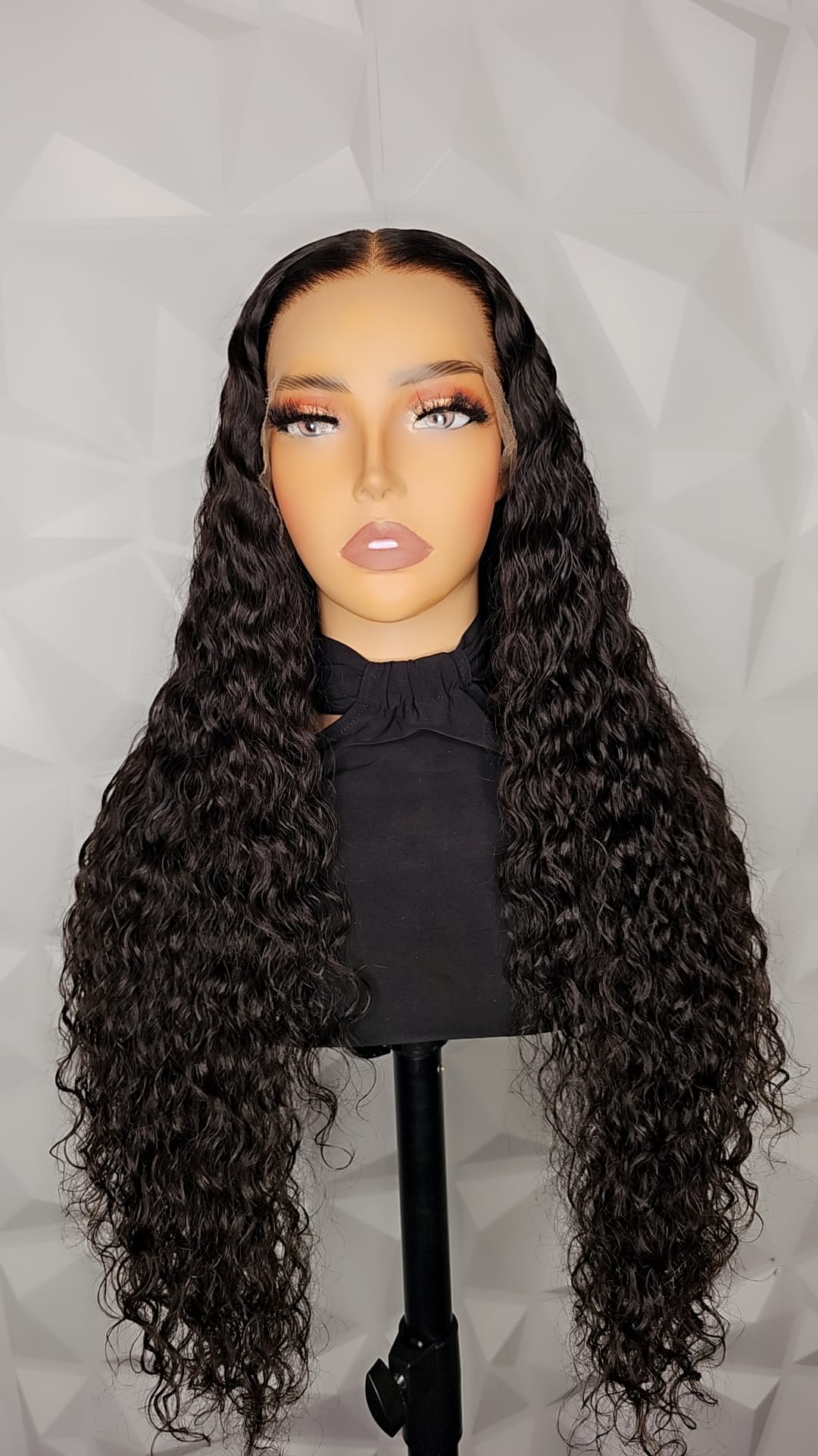 Water Curl HD Lace Front Wig Virgin Human Hair, 13x6 Lace